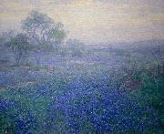 Julian Onderdonk Cloudy Day. Bluebonnets near San Antonio, Texas oil painting reproduction